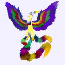 Faith Azure of the Sky phoenix form Poster